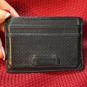 Coach Black Leather Card Holder